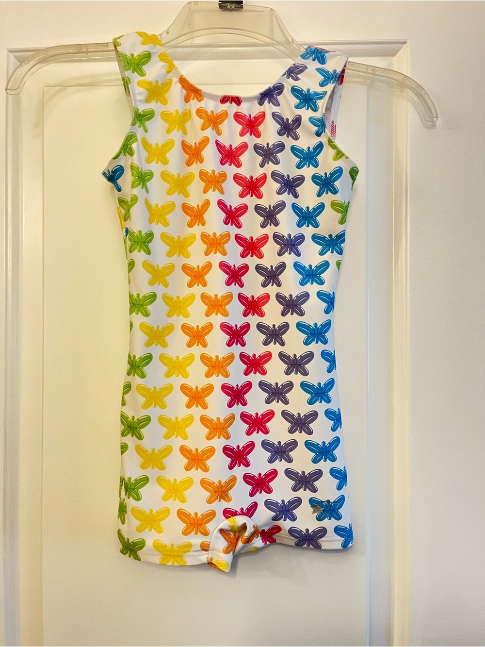 Girls Destira Rainbow Butterfly Gymnastics Biketard Leo Child Med CM 8-10